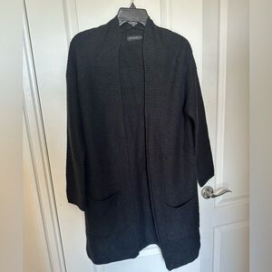 Black knit cardigan